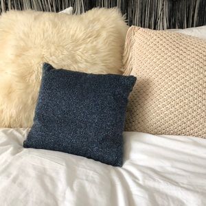 Beaded and satin pillow